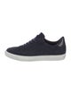 G. Brown Suede Colorblock Pattern Sneakers