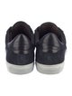 G. Brown Suede Colorblock Pattern Sneakers