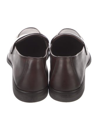 G. Brown Leather Dress Loafers