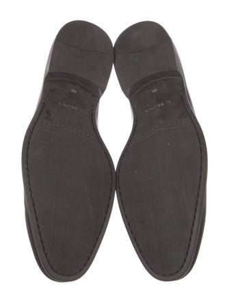 G. Brown Leather Dress Loafers