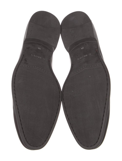 G. Brown Leather Dress Loafers