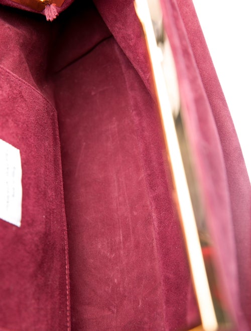 Mansur Gavriel Suede Volume Clutch