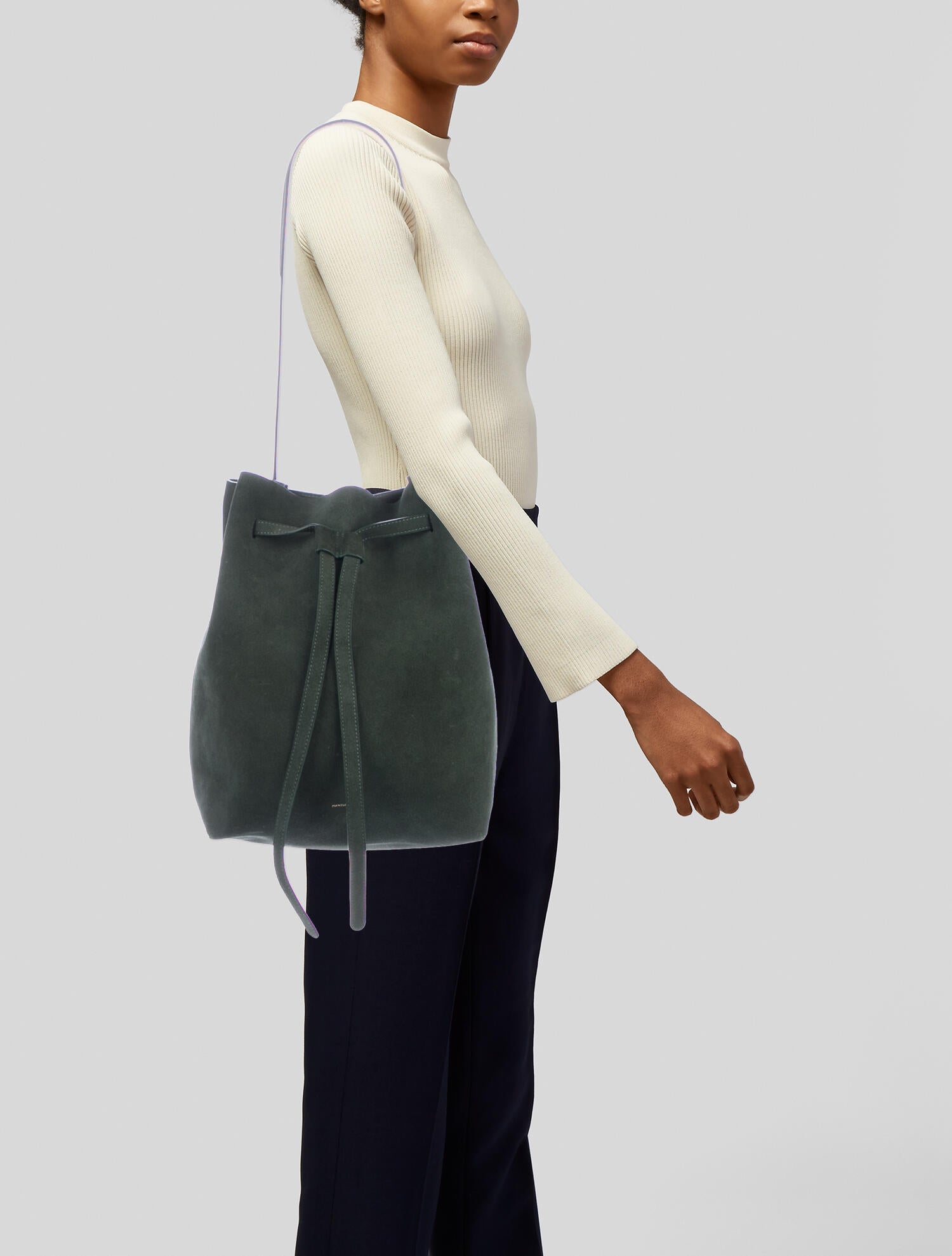 mansur gavriel drawstring hobo