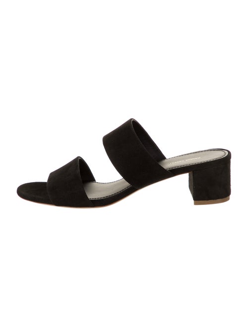Mansur Gavriel Suede Slides w/ Tags Black