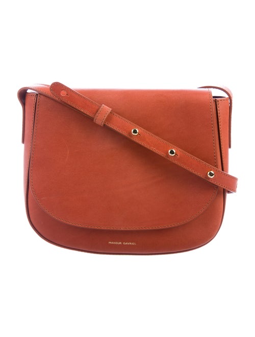 Mansur Gavriel Leather Crossbody Bag Brown