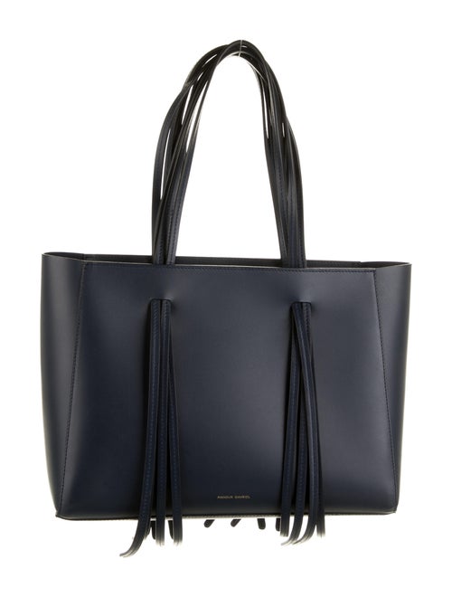 Mansur Gavriel Leather Tote Bag Blue