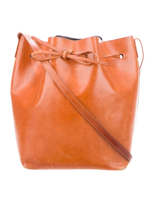 Mansur Gavriel Large Leather Bucket Bag Brown