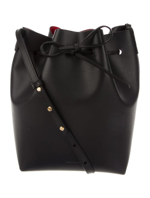 Mansur Gavriel Leather Bucket Bag Black