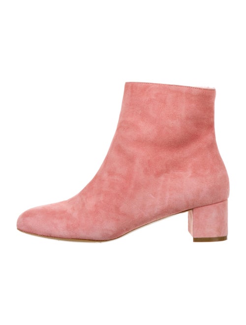 Mansur Gavriel Suede Boots Pink