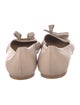Bruno Magli Leather Bow Accents Ballet Flats