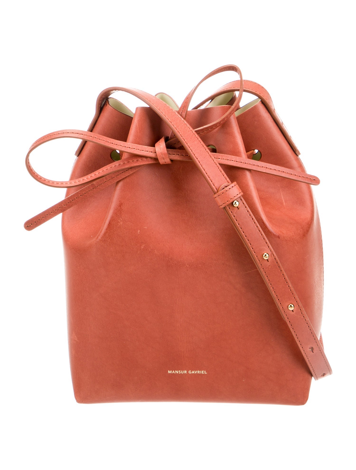 Mansur Gavriel Leather Bucket Bag