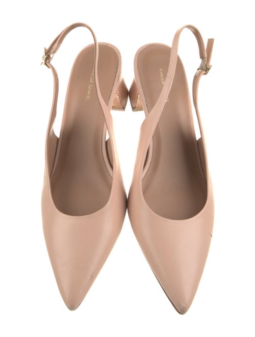 Mansur Gavriel Leather Slingback Pumps