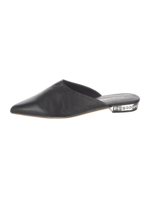 Mansur Gavriel Leather Crystal Embellishments Mules