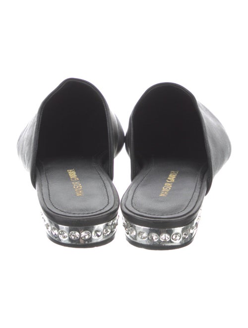 Mansur Gavriel Leather Crystal Embellishments Mules