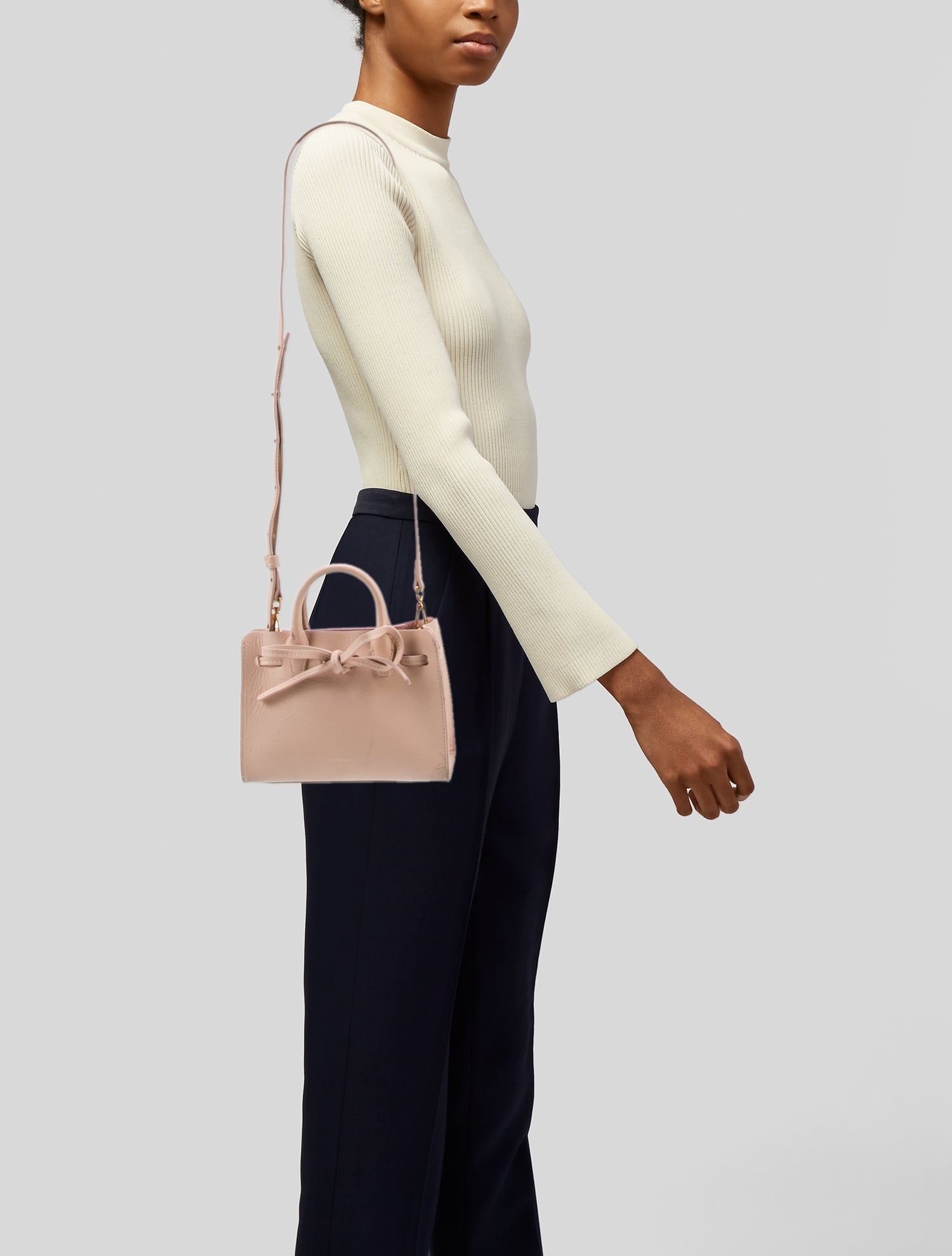 Mansur Gavriel Leather Top Handle Bag