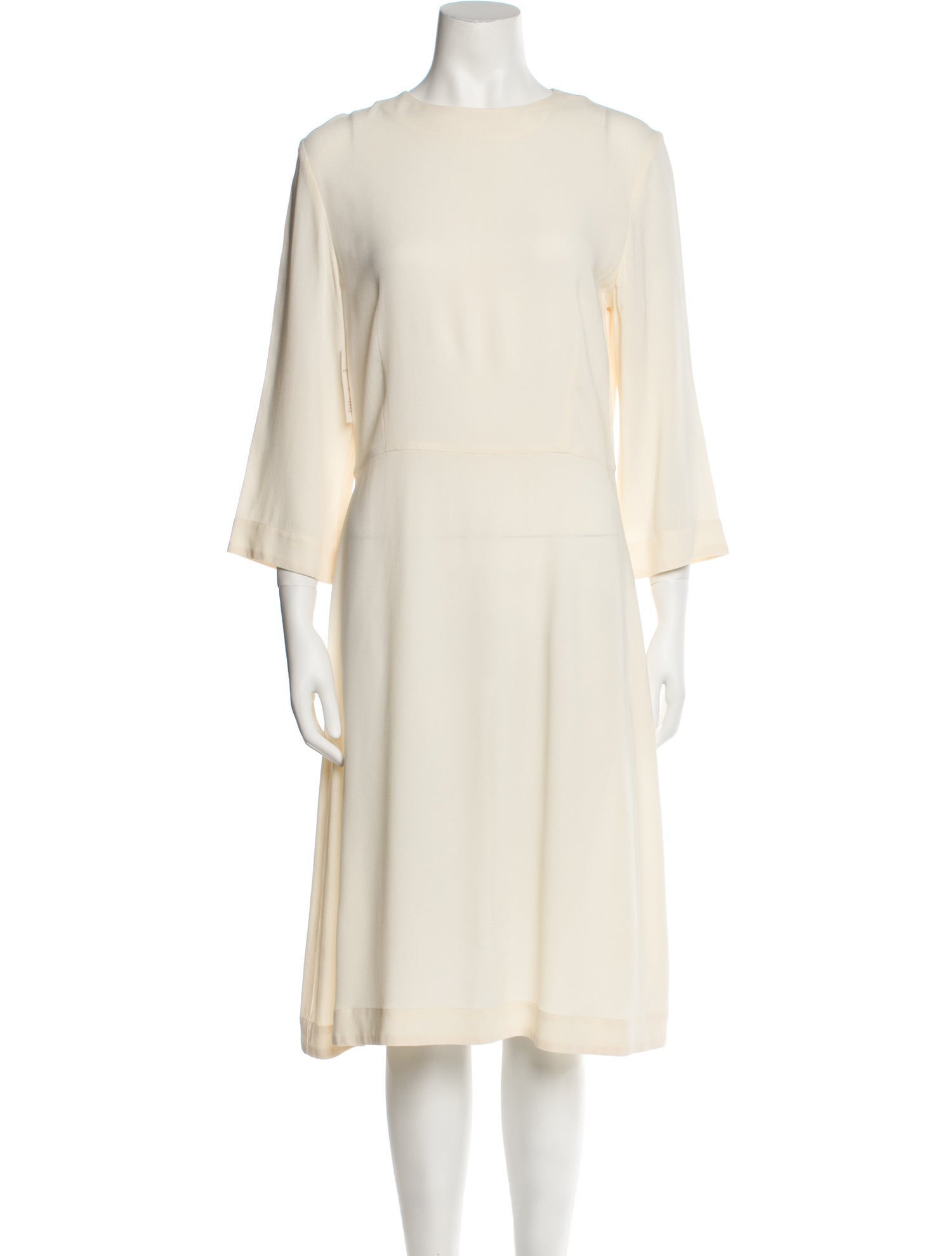 Mansur Gavriel Bateau Neckline Midi Length Dress