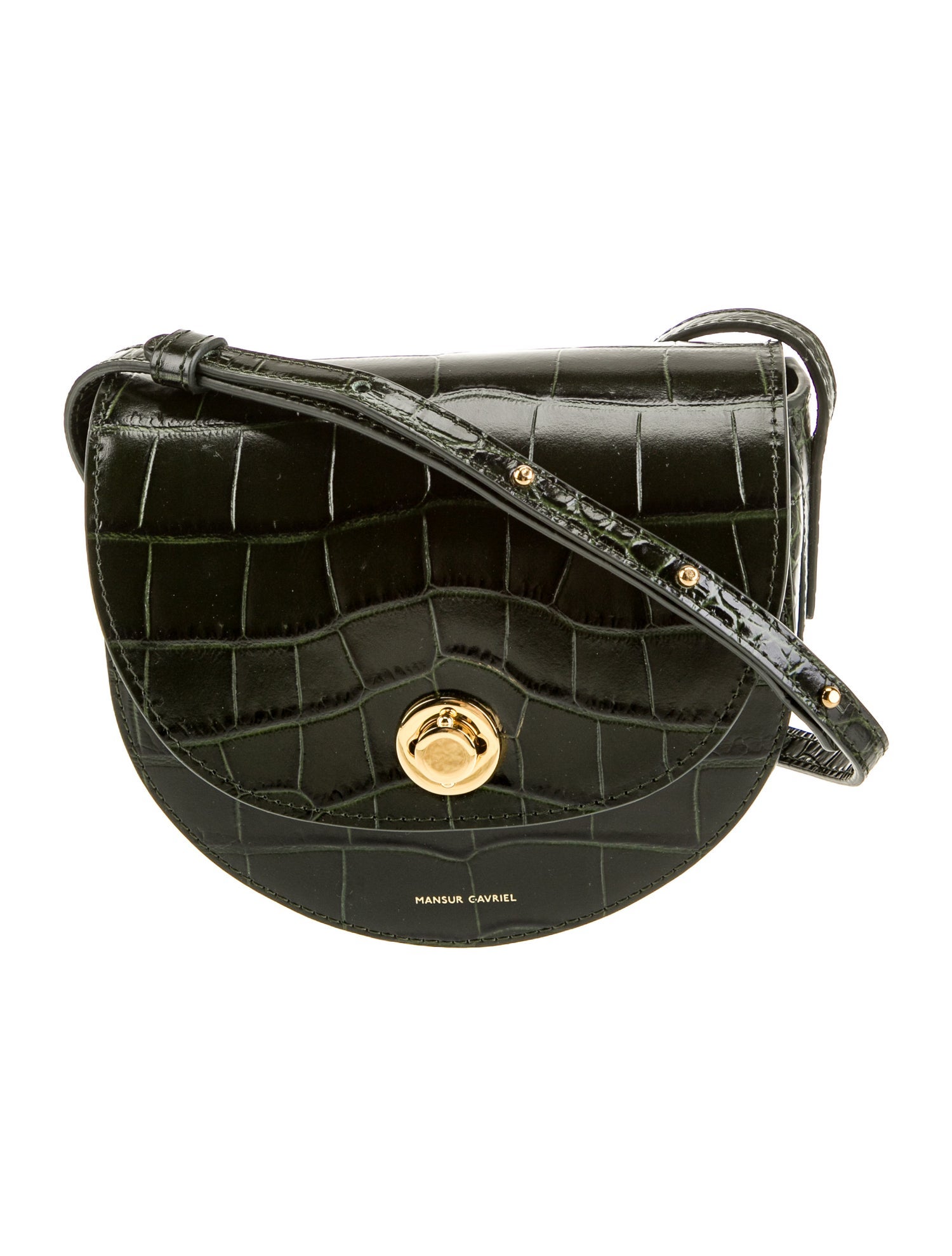 Mansur Gavriel Embossed Leather Shoulder Bag