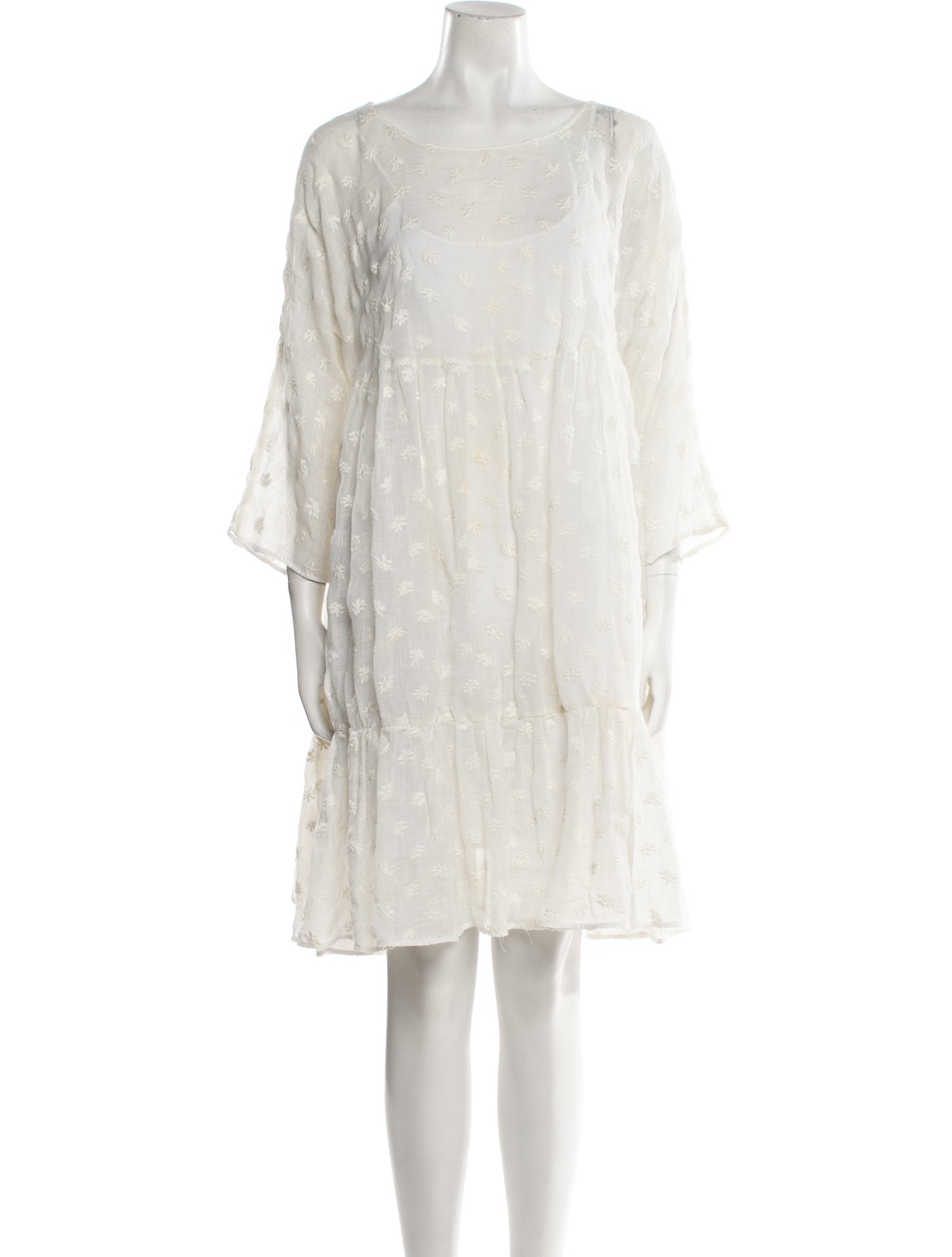 Mansur Gavriel Linen Knee-Length Dress