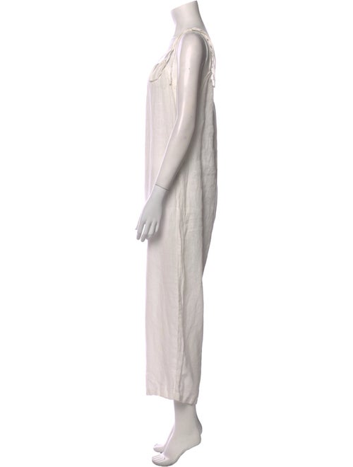 Mansur Gavriel Linen Square Neckline Jumpsuit