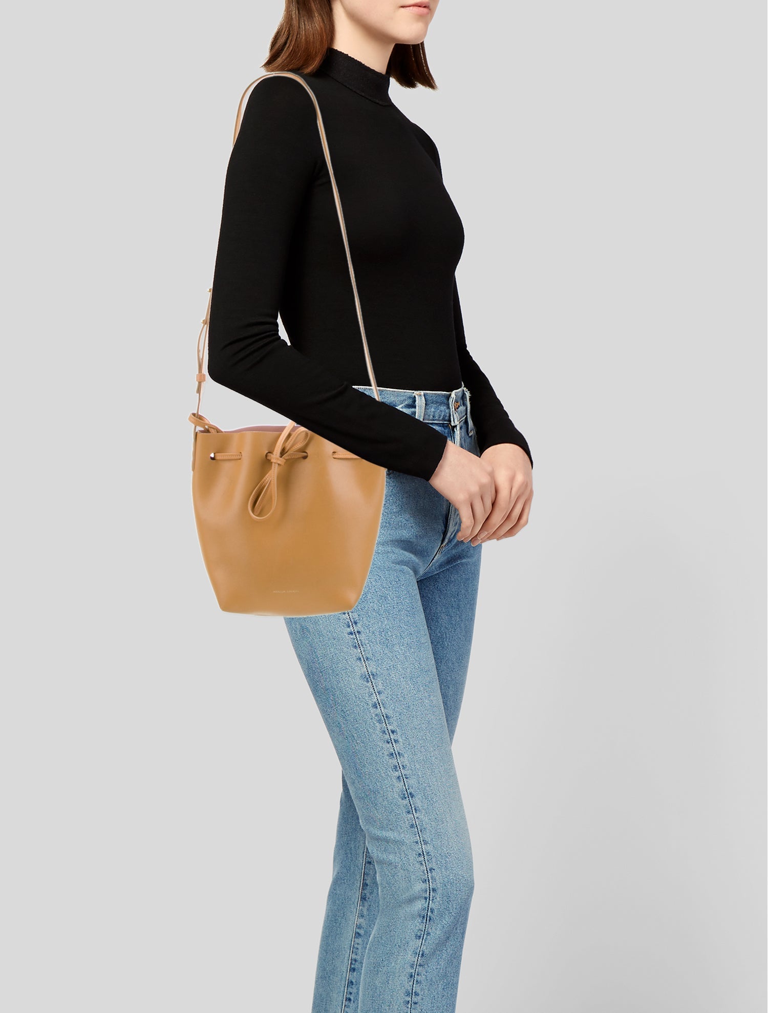 Mansur Gavriel Leather Bucket Bag
