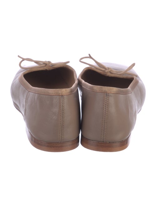 Mansur Gavriel Leather Bow Accents Ballet Flats