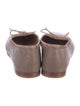 Mansur Gavriel Leather Bow Accents Ballet Flats