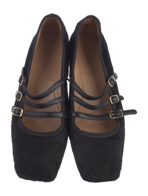 Mansur Gavriel Ponyhair Mary Jane Flats