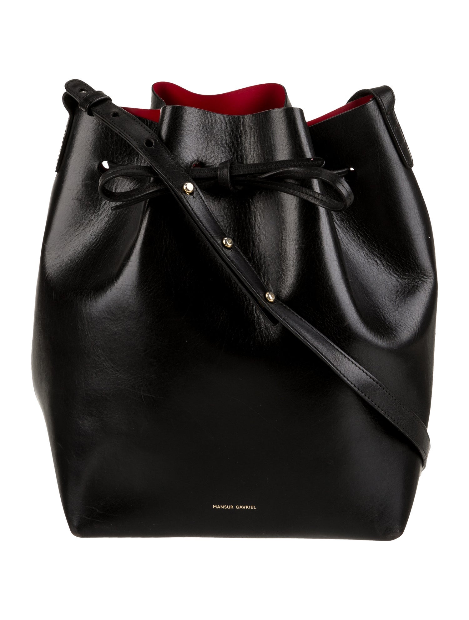 Mansur Gavriel Leather Bucket Bag