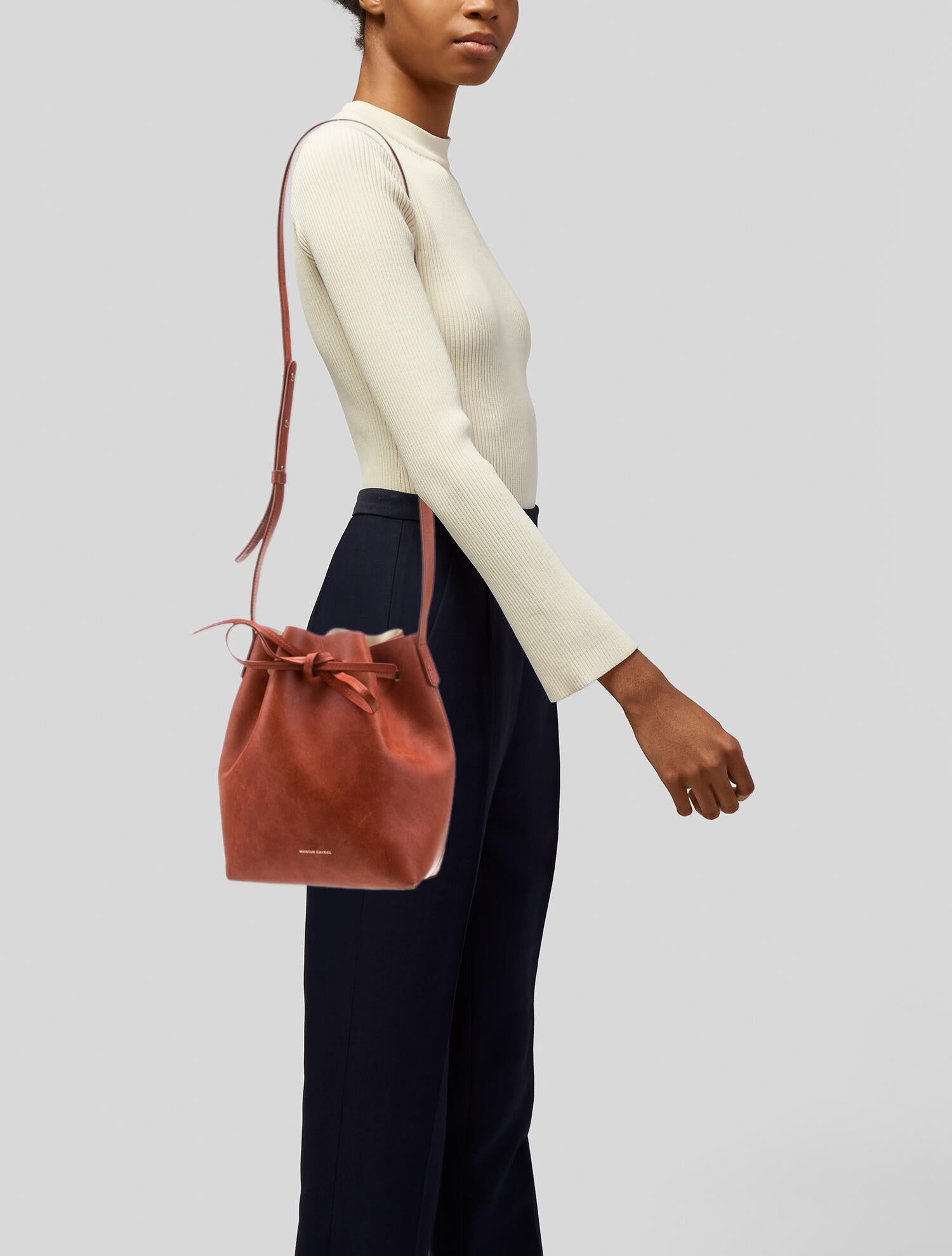 Mansur Gavriel Leather Shoulder Bag