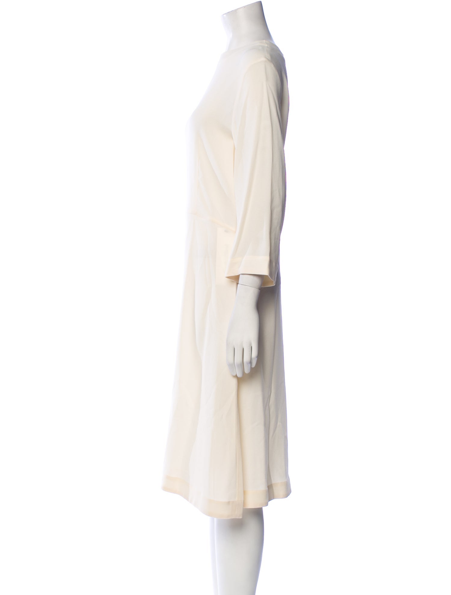 Mansur Gavriel Bateau Neckline Midi Length Dress