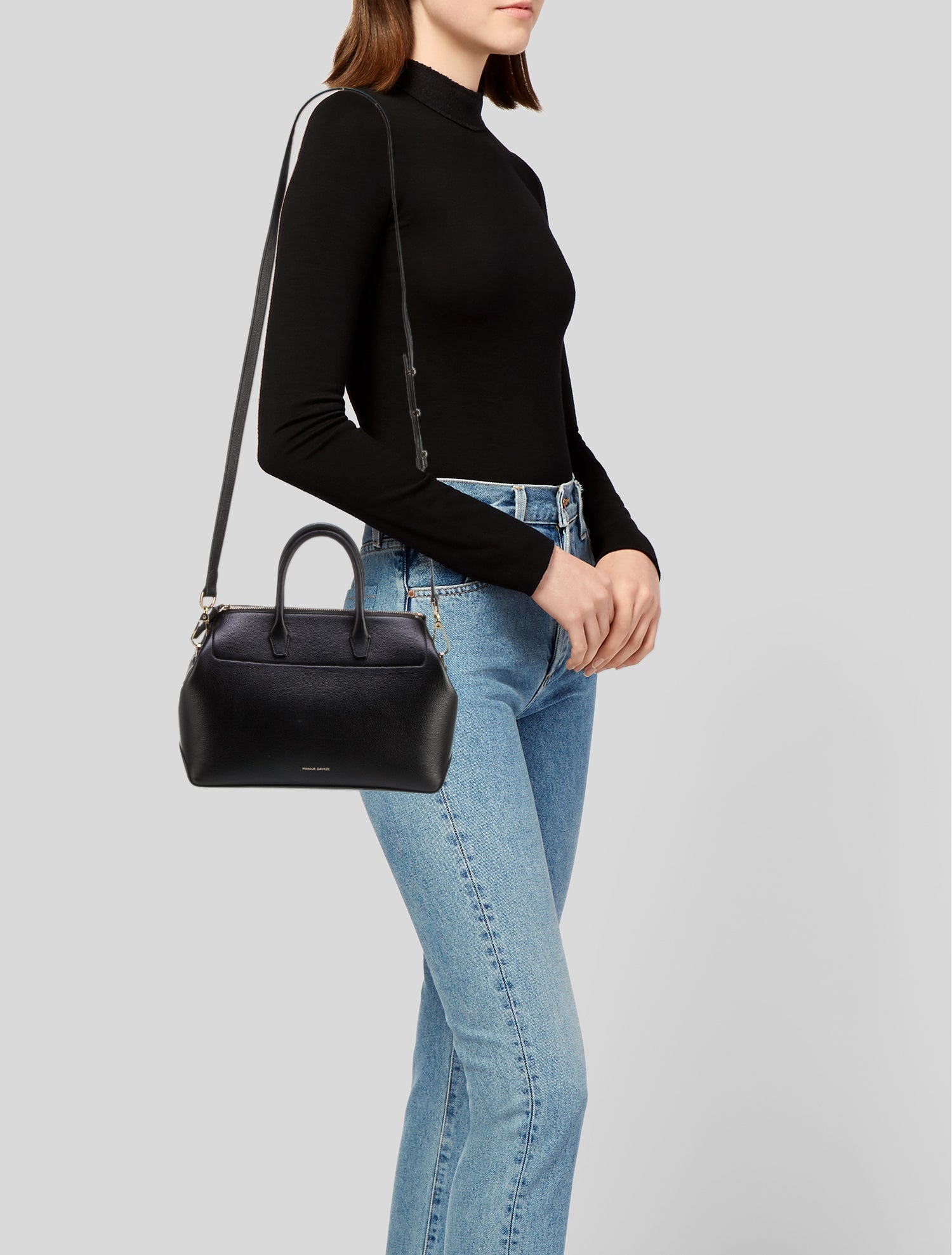 Mansur Gavriel Leather Top Handle Bag