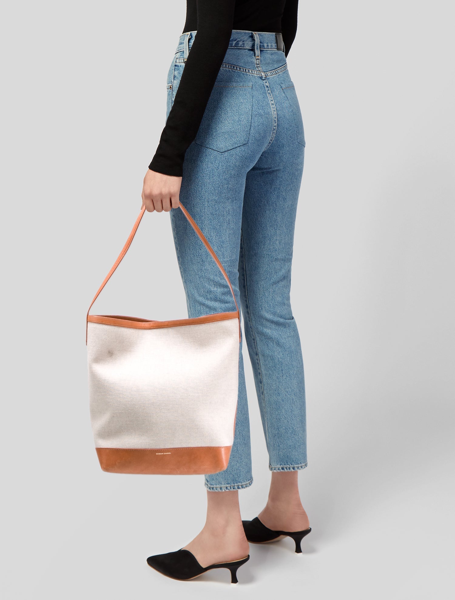 Mansur Gavriel Canvas Shoulder Bag