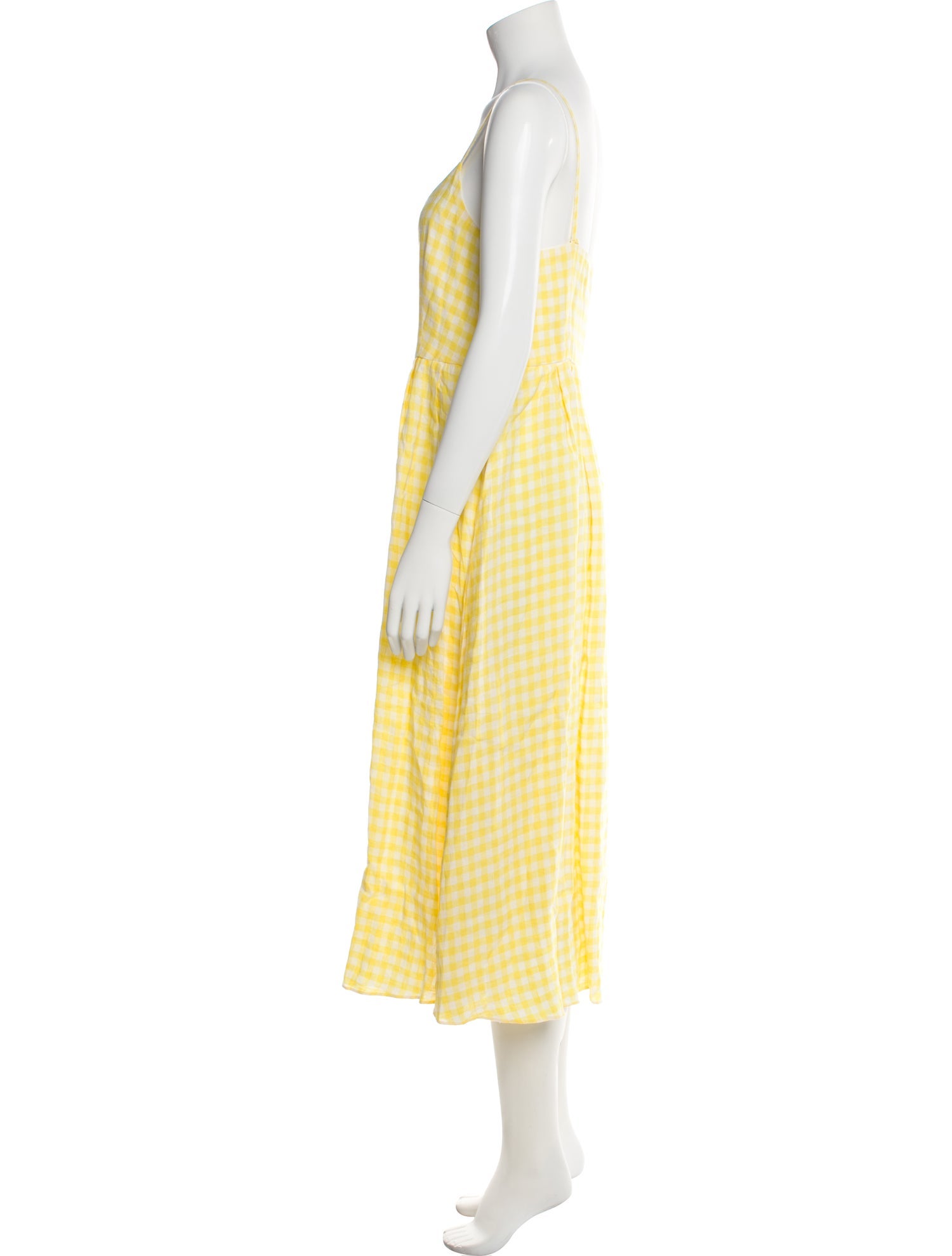 Mansur Gavriel Linen Midi Length Dress