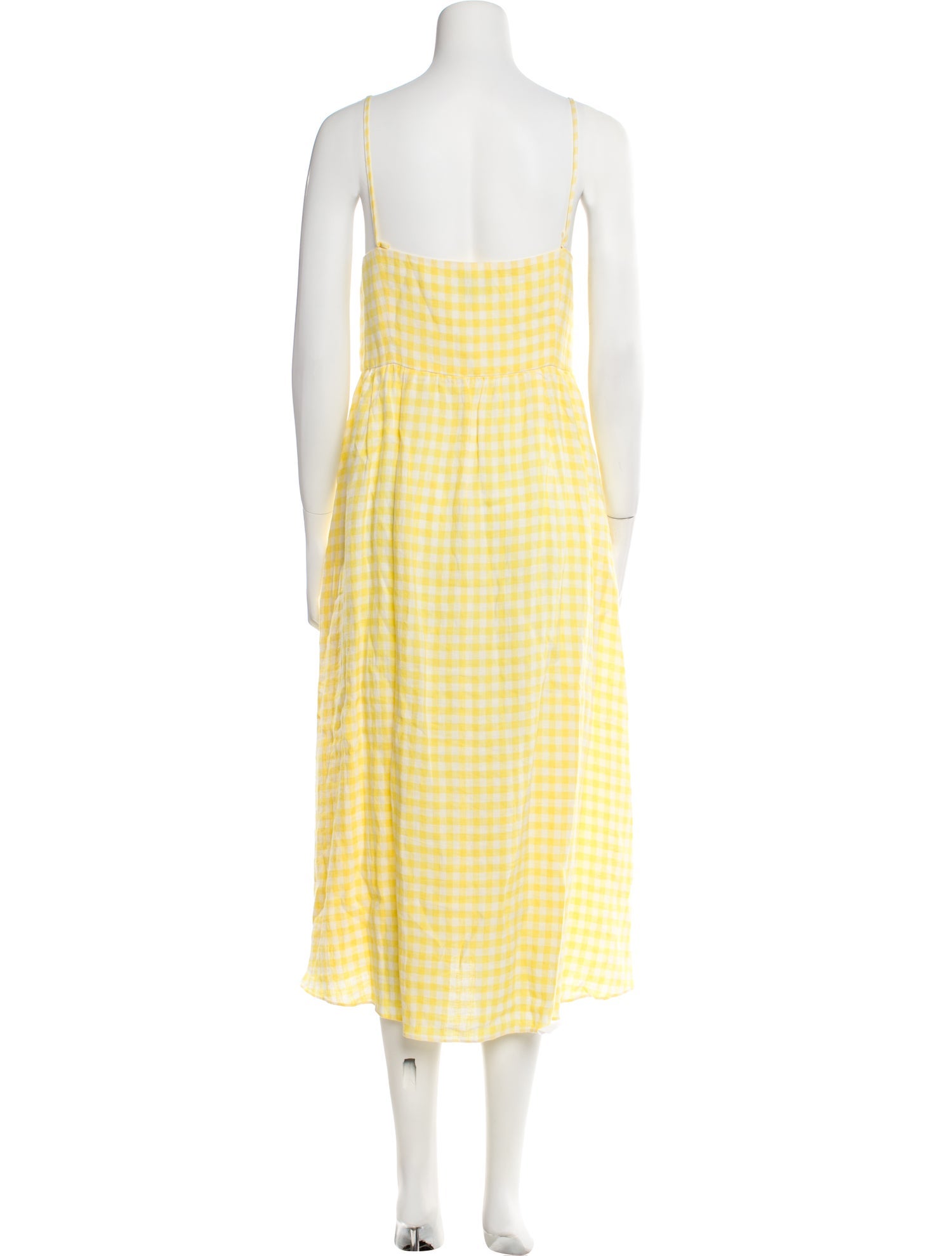 Mansur Gavriel Linen Midi Length Dress