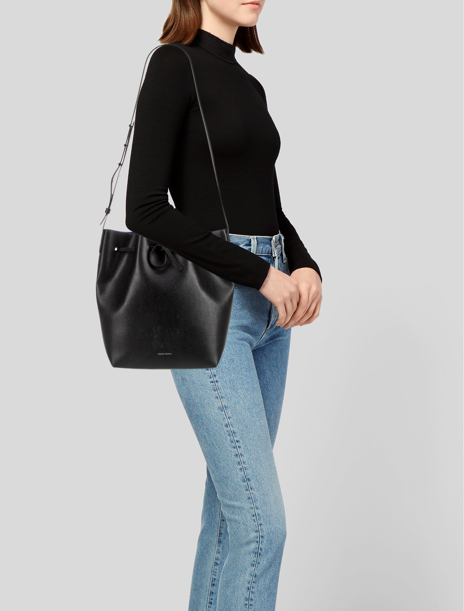 Mansur Gavriel Leather Bucket Bag