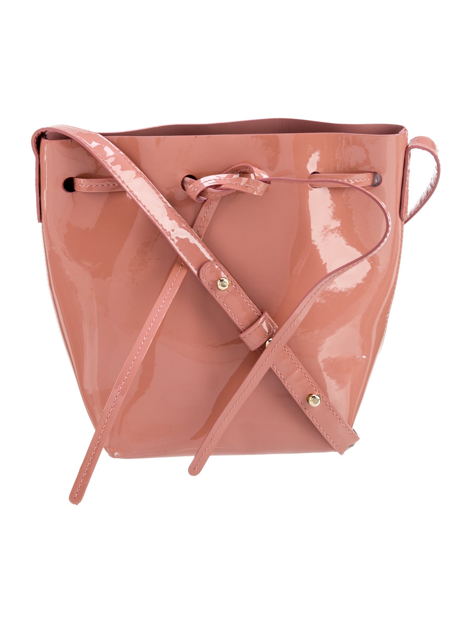 Mansur Gavriel Patent Leather Bucket Bag