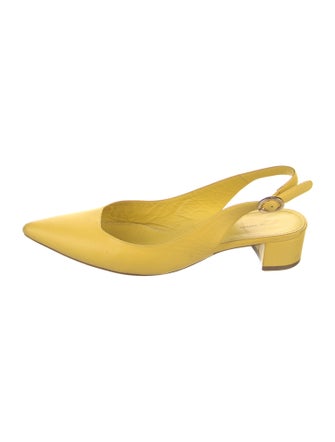 Mansur Gavriel Leather Slingback Flats