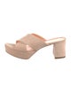 Mansur Gavriel Suede Cutout Accent Slides