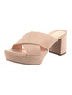 Mansur Gavriel Suede Cutout Accent Slides