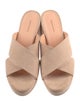 Mansur Gavriel Suede Cutout Accent Slides