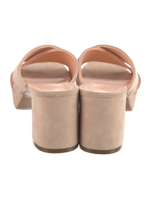 Mansur Gavriel Suede Cutout Accent Slides