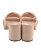 Mansur Gavriel Suede Cutout Accent Slides