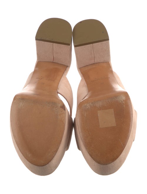 Mansur Gavriel Suede Cutout Accent Slides