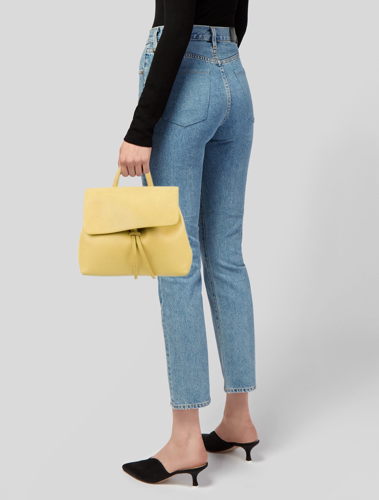 Mansur Gavriel Leather Top Handle Bag