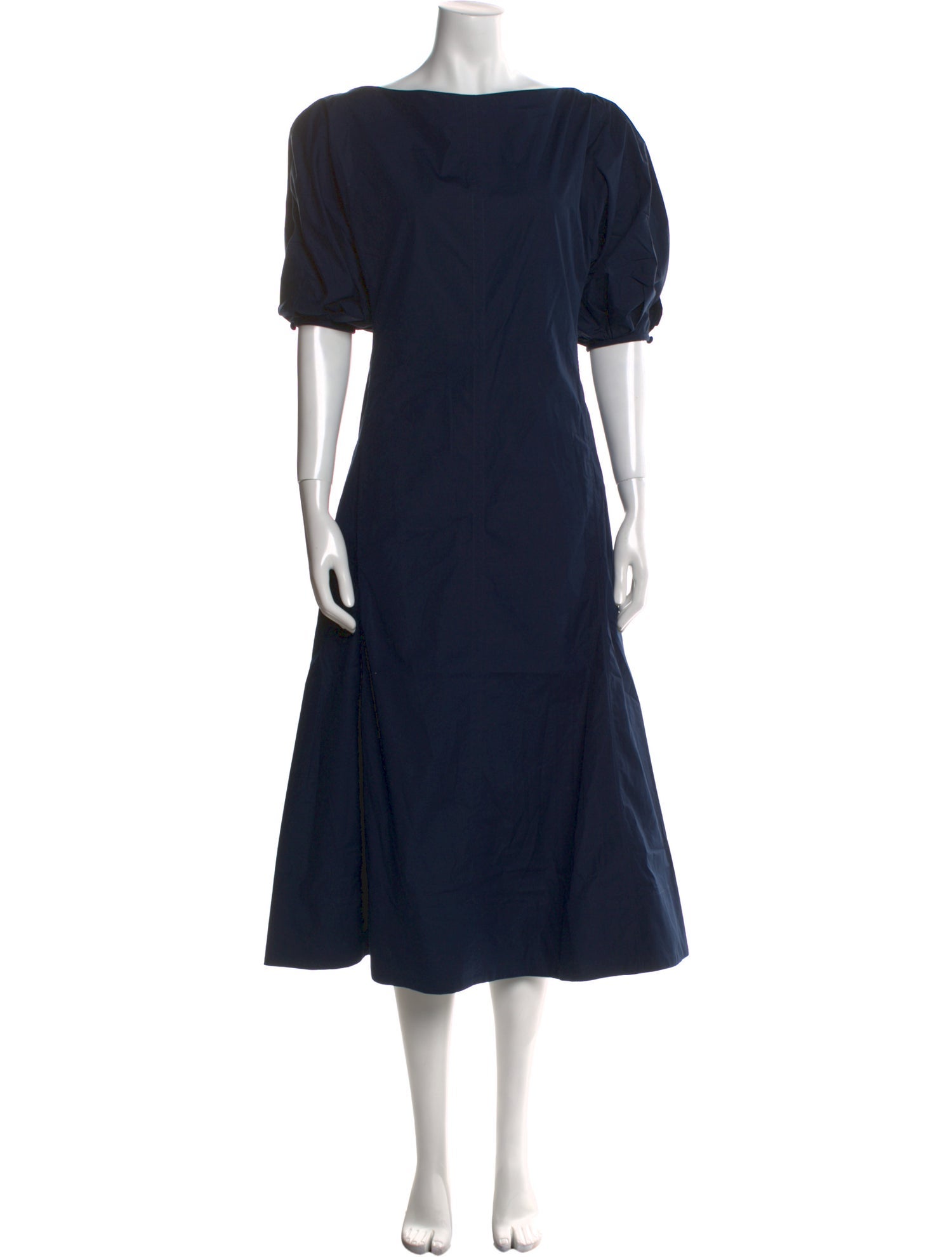 Mansur Gavriel Bateau Neckline Long Dress