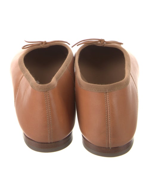 Mansur Gavriel Leather Bow Accents Ballet Flats