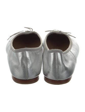 Mansur Gavriel Leather Bow Accents Ballet Flats