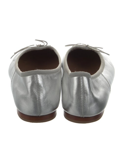 Mansur Gavriel Leather Bow Accents Ballet Flats