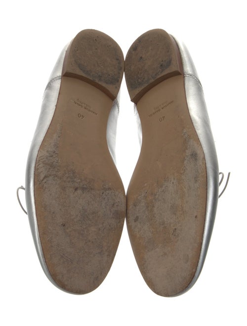 Mansur Gavriel Leather Bow Accents Ballet Flats