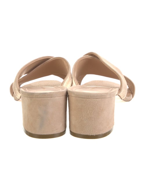 Mansur Gavriel Suede Cutout Accent Slides